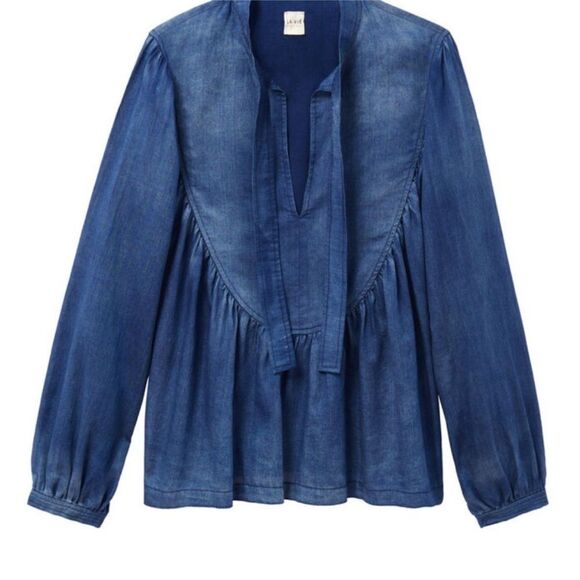 Rebecca Taylor Blue Denim Top - Picture 4 of 8